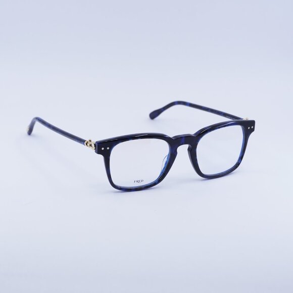 Fred FG50006I 092 Eyeglasses Blue Havana 50mm Square Frame - Picture 6 of 9